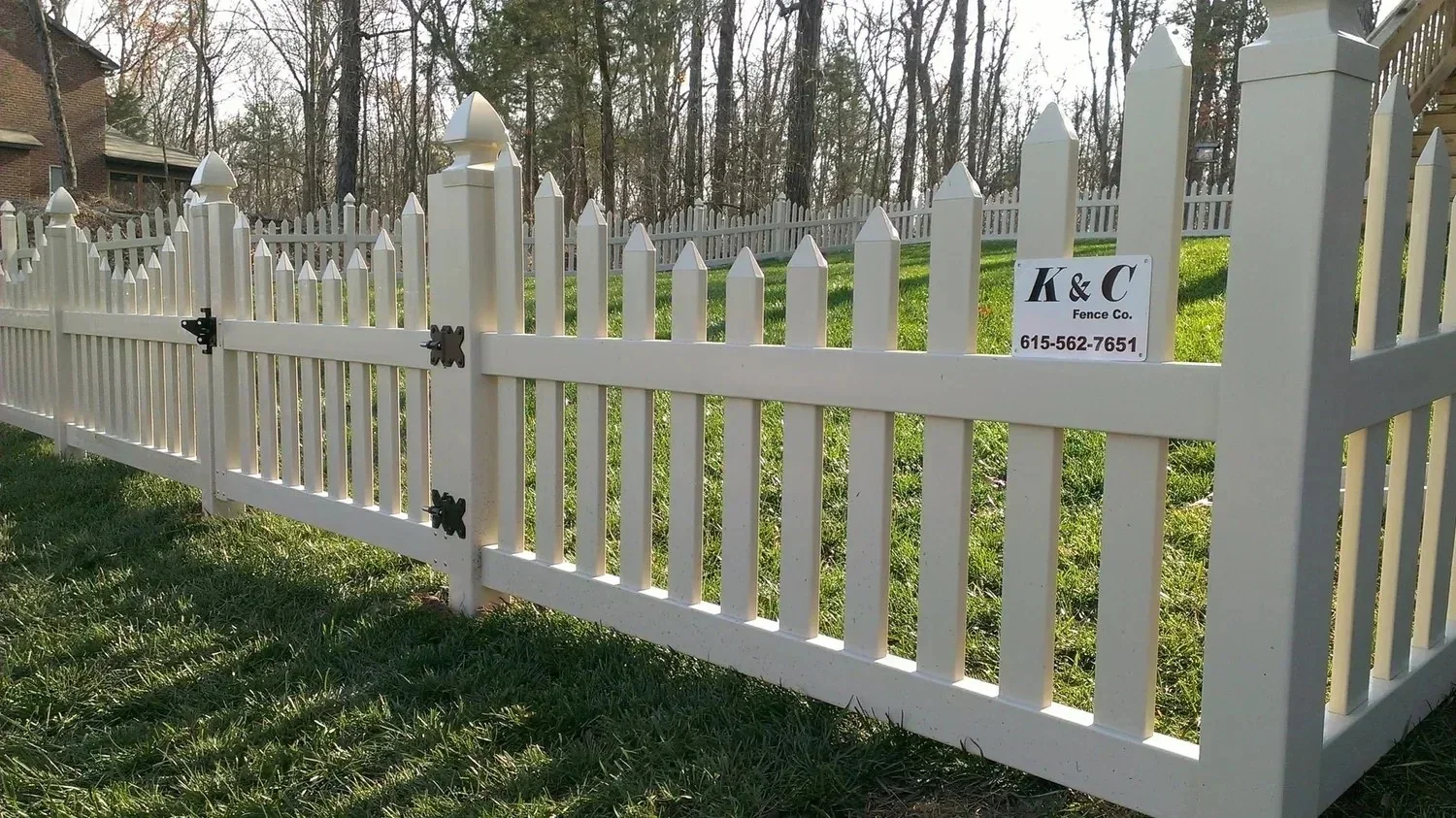 Fence installed by K&C Fence Company