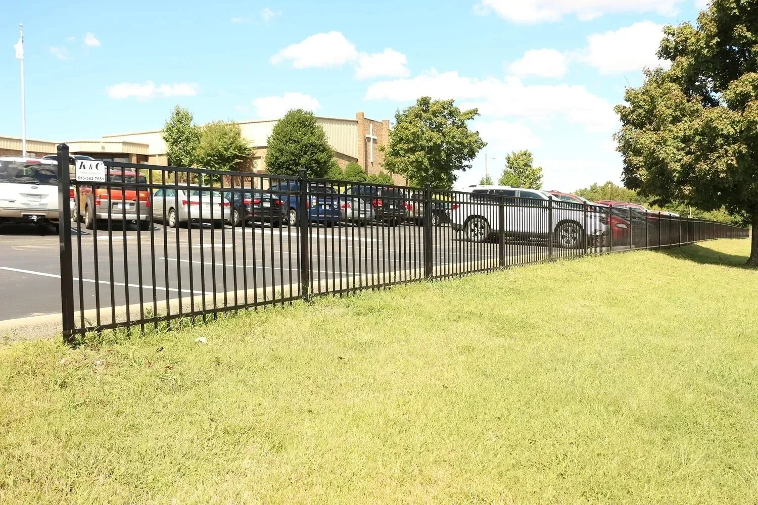 Fence installed by K&C Fence Company